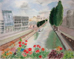 Le canal &agrave; Pantin