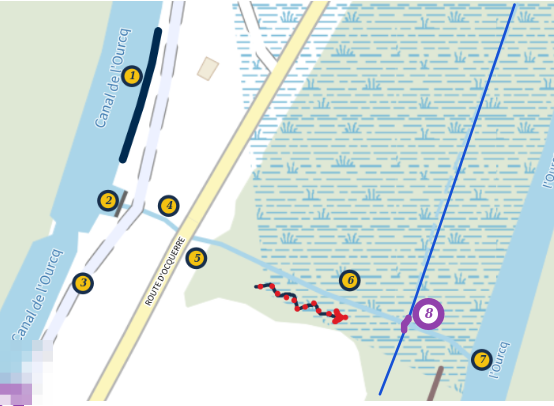 Carte IGN récente annotée. Infographie AFLO - 2026