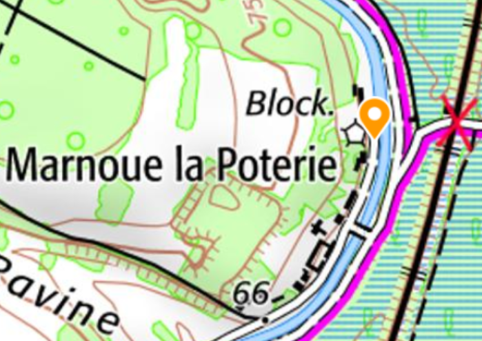 Plan de situation du bloc n°&nbsp;17