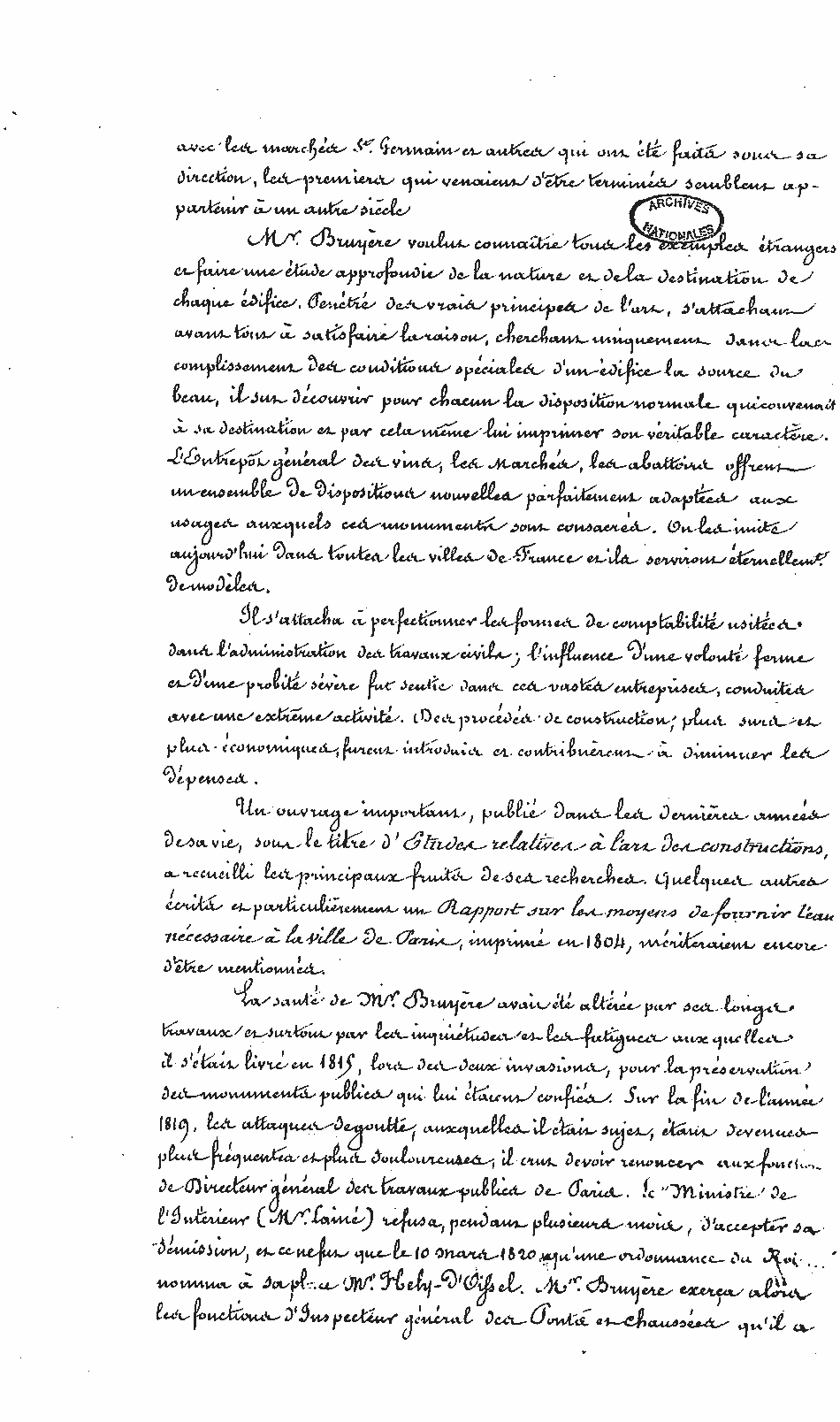 Discours de NAVIER lors des obsèques de Louis BRUYÈRE - page 3/4