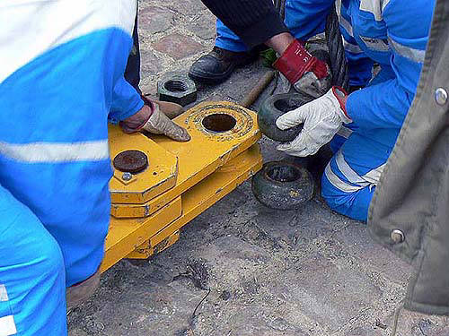 Mise en place d'une manille